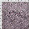 thumbnail image 4 of oneOone Polyester Spandex Purple Fabric Asian Block Floral Dress Material Fabric Print Fabric By The Yard 56 Inch Wide, 4 of 4