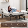 thumbnail image 3 of Adjustable Bed Base Frame Head and Foot Incline Quiet Motor Queen Size Zero Gravity, Dual USB A+C Ports, Remote Control with ZG and Memory Keys, 3 of 9