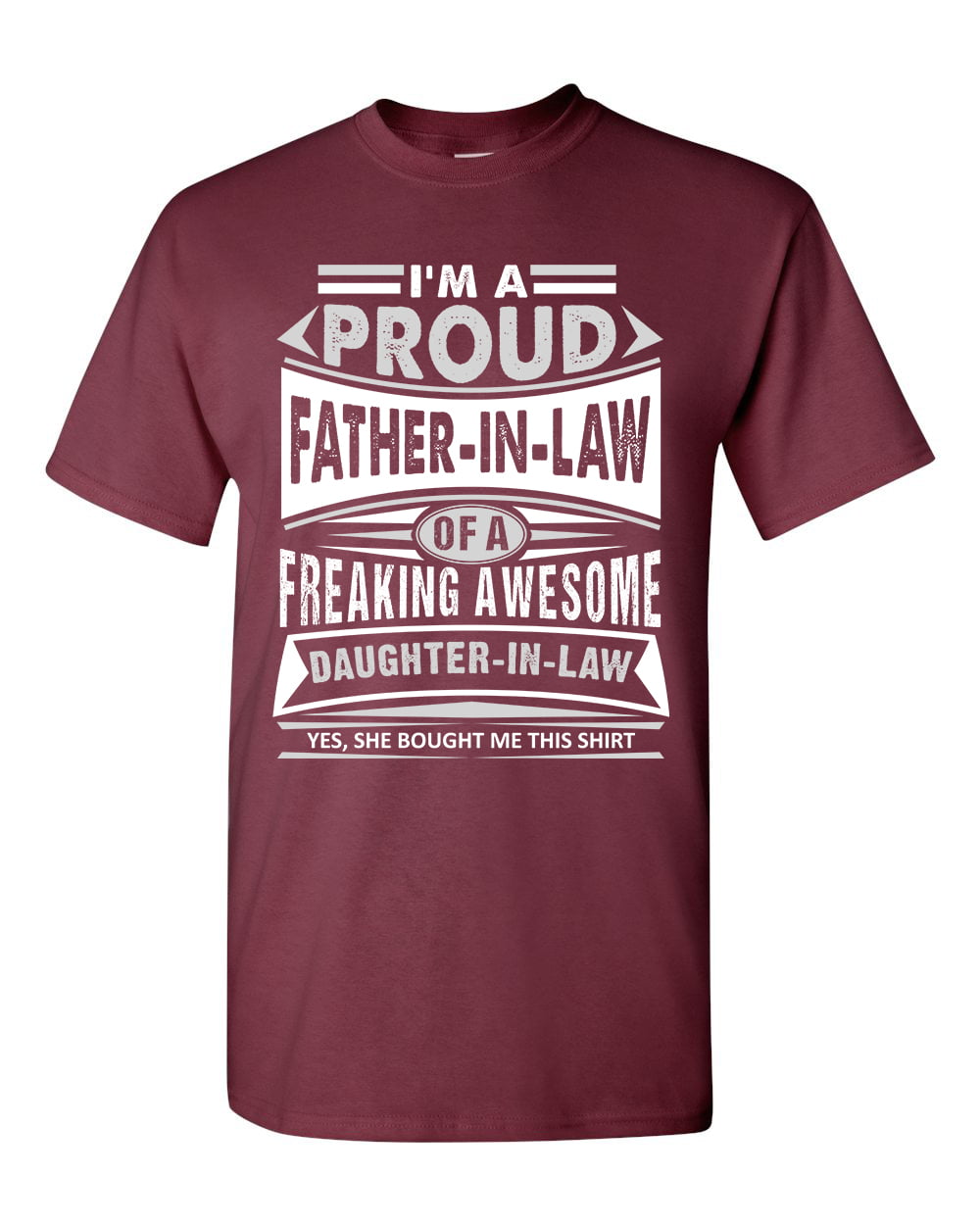 Mens I_m A Proud Father in Law Freaking Awesome Daughter Unisex Sweatshirt tee 