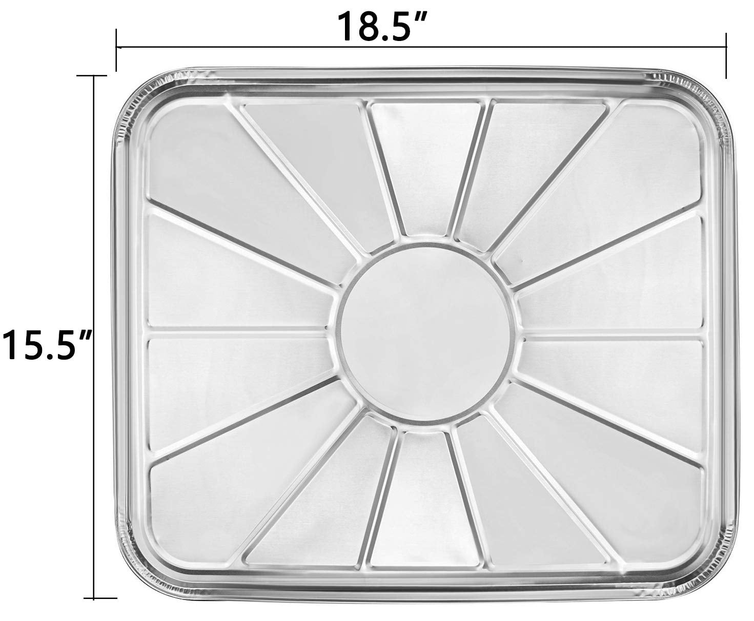 Set Of 30 Disposable Foil Oven Liners - 18.5 X 15.5 Inch Aluminum Drip Pan Tray For Cooking Baking Roasting And Grilling  Keep Your Clean