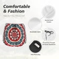 thumbnail image 6 of Lsque Round Design Printed Women's Running Shorts with Liner Pockets,Elastic Quick Dry Workout Athletic Gym Yoga Shorts,Womens High Waist Shorts-, 6 of 9