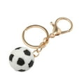 thumbnail image 5 of Unique Bargains 1 Pc Fashionable Football Handbag Charm Decorative Keychain Black White Gold Tone, 5 of 5