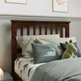 thumbnail image 2 of Pemberly Row Mission Twin Wood Headboard in Walnut, 2 of 8