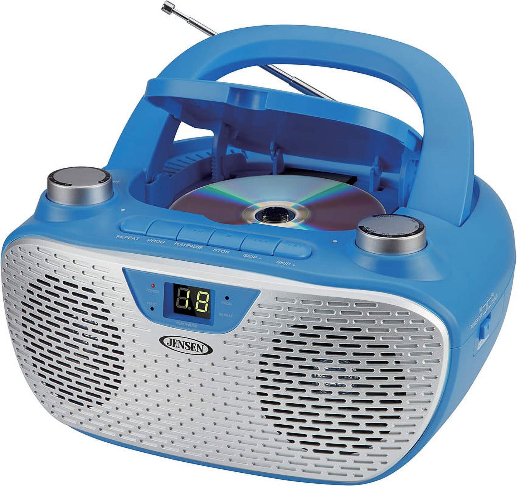 Jensen Bluetooth MP3 Boombox, Blue, CD-485-BL - image 3 of 3