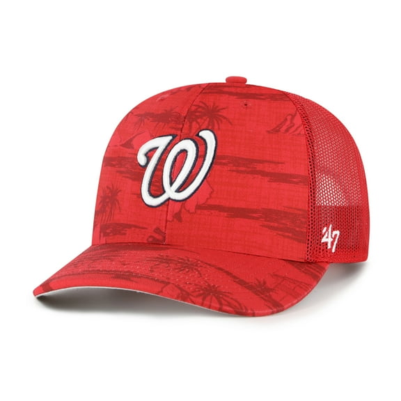 Men's '47 Red Washington Nationals Fiji Trucker Adjustable Hat