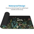 thumbnail image 4 of Botanical Flowers Mouse Pad 31.5x11.8 XL Aesthetic Wildflowers Plants Black Green Extended Mousepad Large Keyboard Mouse Mat Desk Pad with Non-Slip Rubber Base Stitched Edges for Home Office Game, 4 of 6