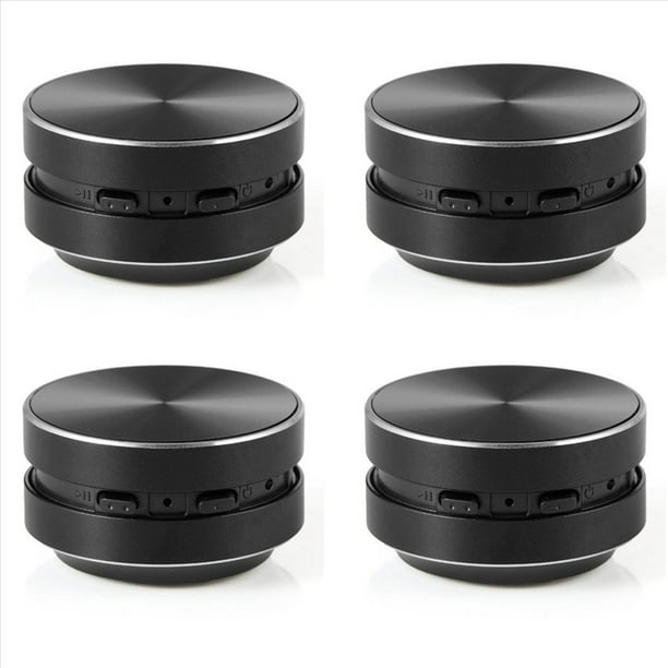 4X Altavoz de Conducción Ósea Compatible Portátil con Sonido Estéreo, Altavoz Bluetooth (Negro)