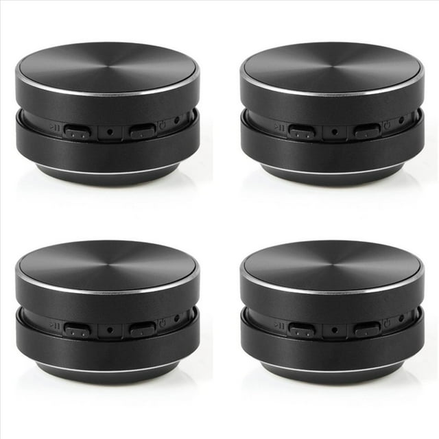 4X Altavoz de Conducción Ósea Compatible Portátil con Sonido Estéreo, Altavoz Bluetooth (Negro)