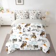 thumbnail image 2 of Homewish Southwest Cowboys 7 Pieces Bedding Comforter Set,Rustic Farmhouse Cabin Full Bedding Set,Tropical Desert Cactus Fitted Sheet Flat Sheet For Boys Kids,Breathable Home Decor Reversible, 2 of 8