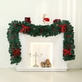 thumbnail image 2 of 8.9ft Christmas Garland with Pinecones, Red Berries & LED Lights – Pre-Lit Artificial Greenery for Fireplace, Staircase, Window, Indoor Outdoor Holiday Decoration, 2 of 5