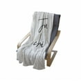 thumbnail image 4 of Just Chill Soft Flannel Fleece Throw Blanket, Simple and Hand Drawn Cursive Typography Symbolizing Relaxation Vacation, Cozy Plush for Indoor and Outdoor Use, 50" x 70", Dark Grey White, by Ambesonne, 4 of 6