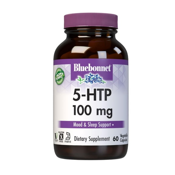 Bluebonnet 5-HTP (Hydroxytryptophan) 100mg, Neurotransmitter & Mood Support* 60 Days