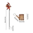 thumbnail image 3 of Christmas Solar Santa Claus Watering Can, Outdoor Christmas Yard Stakes, Solar Watering Can with Cascading Lights Outdoor Garden Decor, 3 of 9