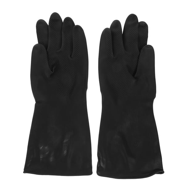 1 par de guantes para lavar platos, guantes de limpieza de cocina, guantes alargados para tareas domésticas, guantes de goma
