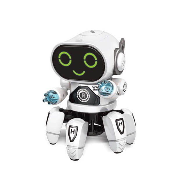 Robot Robot Juguete Seis Garras Plástico Inteligente Baile Canto Luz Robot Eléctrico Juguete Para Niños