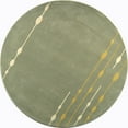 thumbnail image 4 of SAFAVIEH Soho Gemma Abstract Wool Area Rug, Light Green, 6' x 6' Round, 4 of 10