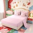 thumbnail image 3 of Manfei Merry Xmas 7-Piece King Bedding,Cute Ball King Bed in a Bag,Pink Reversible, 3 of 7
