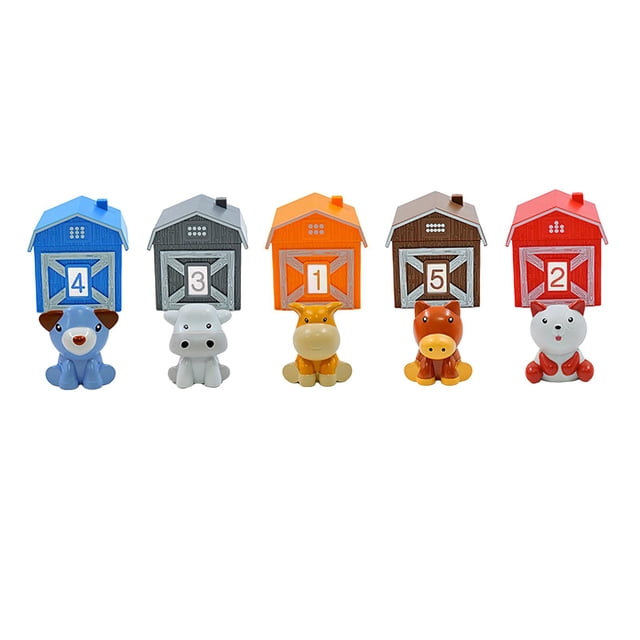 Juguetes de aprendizaje para 1, 2 y 3 años, marionetas para dedos, centros de actividades, regalo educativo, cumpleaños, Pascua, juguetes para contar Estilo B