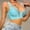 F-708Blue, variant on ZHOGXU Women's Bra Front Close Solid Color Lace Decoration Wireless Push Up Breathable Comfortable Soft Bralette For Everday Wear