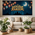 thumbnail image 6 of Ramadan Kareem Lanterns Stars Crescent Moon Theme Backdrop Banner for Ramadan Decorations Party Supplies Islamic Festival Celebration Photo Booth, 6 of 7