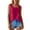 Hot Pink, variant on HUANBAI Women's Square Neck Shirt With Vest Design Cotton Tank Top
