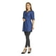 thumbnail image 3 of Blusón Mujer Escote Bordado Amarre Cintura Casual Formal Cómodo azul M Incógnita 990021, 3 of 7