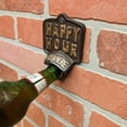 thumbnail image 4 of Metal Wall Mount Happy Hour Beer Bottle Cap Opener Bartender Accessories Home Bar Decor, 4 of 4
