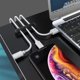 thumbnail image 2 of Clips de sujeción de cables, paquete de 3 Clips organizadores de cables de gestión de cables Organizador adhesivo de silicona para cable de carga USB Sincero  Hogar, 2 of 5