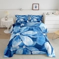 thumbnail image 2 of Castle Fairy Teens Blue Flowers Full Size Comforter Sets,Exotic Style Bedding Sets, 2 of 8