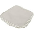 thumbnail image 6 of · REDEARTH · Tufted Pouf Ottoman with Filler Textured Storage Cube Bean Bag Pouffe Footrest for Living Room, Bedroom, Nursery, Kidsroom; 100% Cotton (17.5"X17.5"X17.5", Frill Natural), 6 of 8