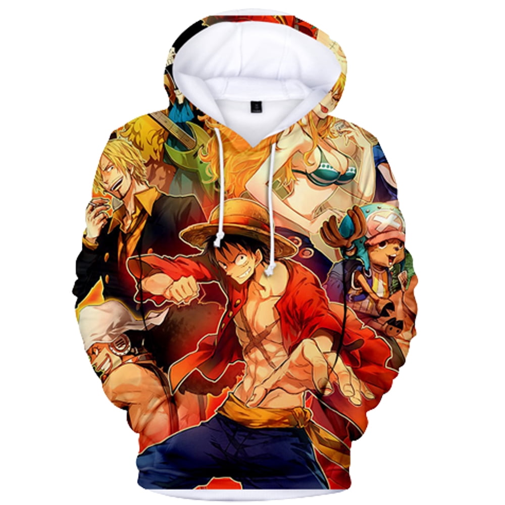 New One Piece Anime Hoodie Sweatshirt Jacket Luffy India  Ubuy
