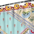 thumbnail image 4 of Waterproof Boho Pieced Patchwork Shower Curtain 72x84 Inch Bohemian Style Polyester Unique Shower Curtain for Bathroom Hotel Home Decor with 12 Plastic Hooks, 4 of 5