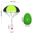 thumbnail image 3 of Easter Parachute Egg Toy - Colorful Plastic & Polyester Throwing Game for Kids - 7.2x5.6x5.6 cm - Fun Outdoor Activity for Easter Egg Hunts & Parties - Blue, Red, Pink, Orange, Green, Yellow, 3 of 6