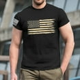 thumbnail image 4 of GIPQJK Mens Graphic T Shirts American Flag Print Tops Casual Loose Patriotic Short Sleeve T-Shirts Usa Flag Crew Neck T Shirts Tops,Black XL, 4 of 5