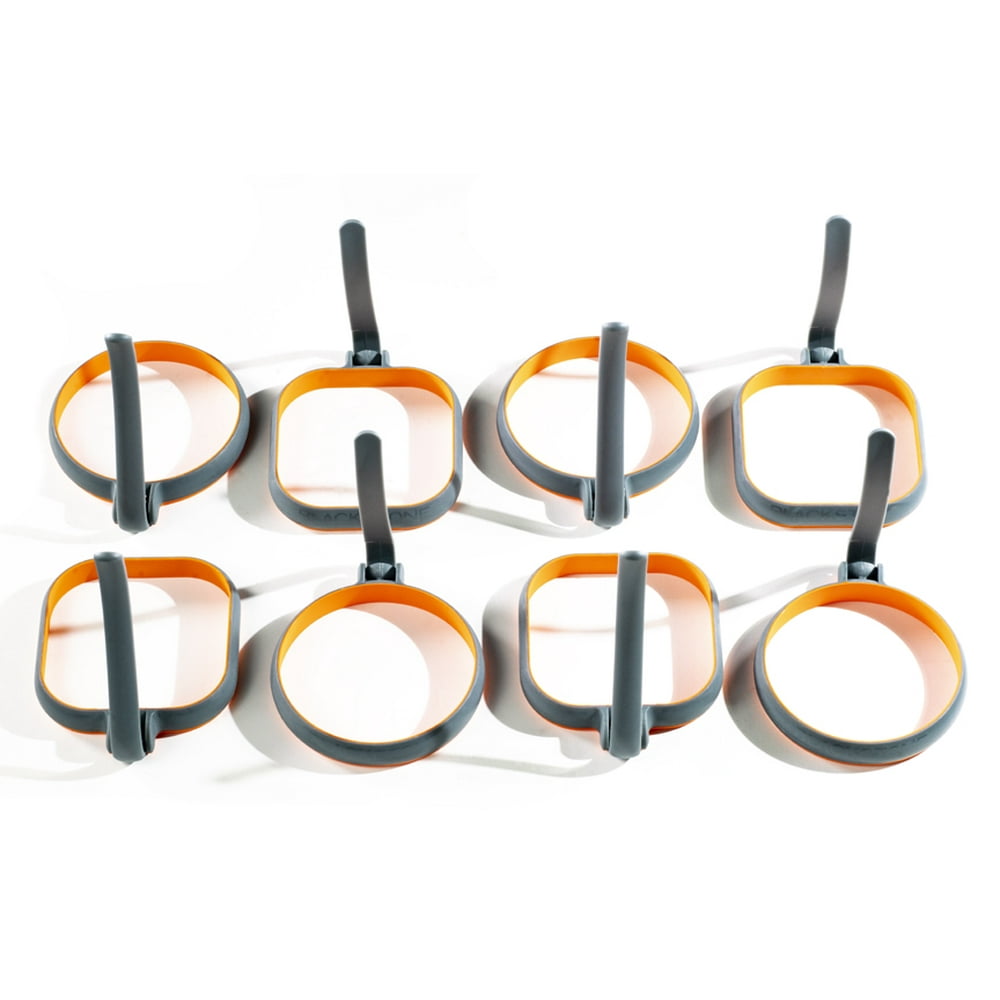 Blackstone Egg Ring Bundle, 8 Pack 4 Square, 4 Circle
