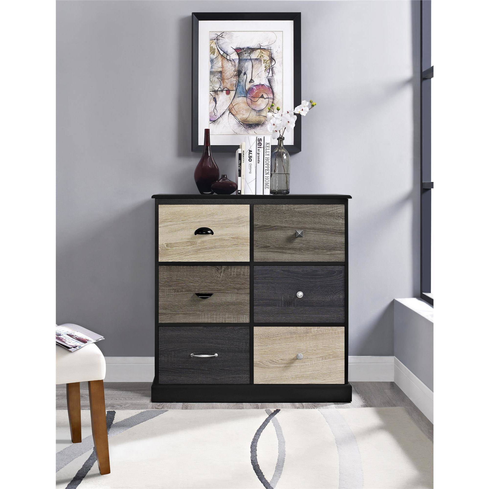 Ameriwood Home Mercer 6 Cube Storage Unit Multiple Colors