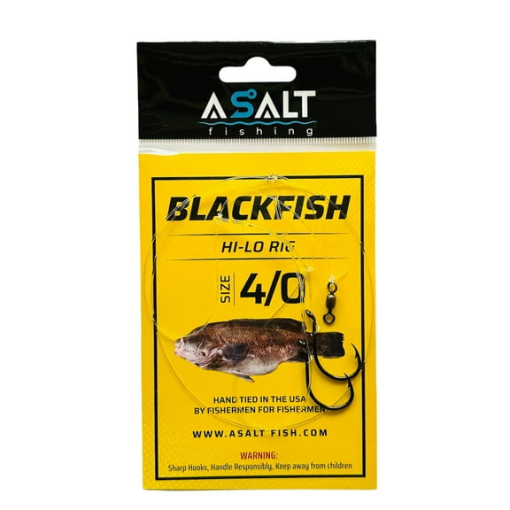 Asalt Fishing Blackfish Hi-Lo Rigs Octopus Hooks Size 4/0