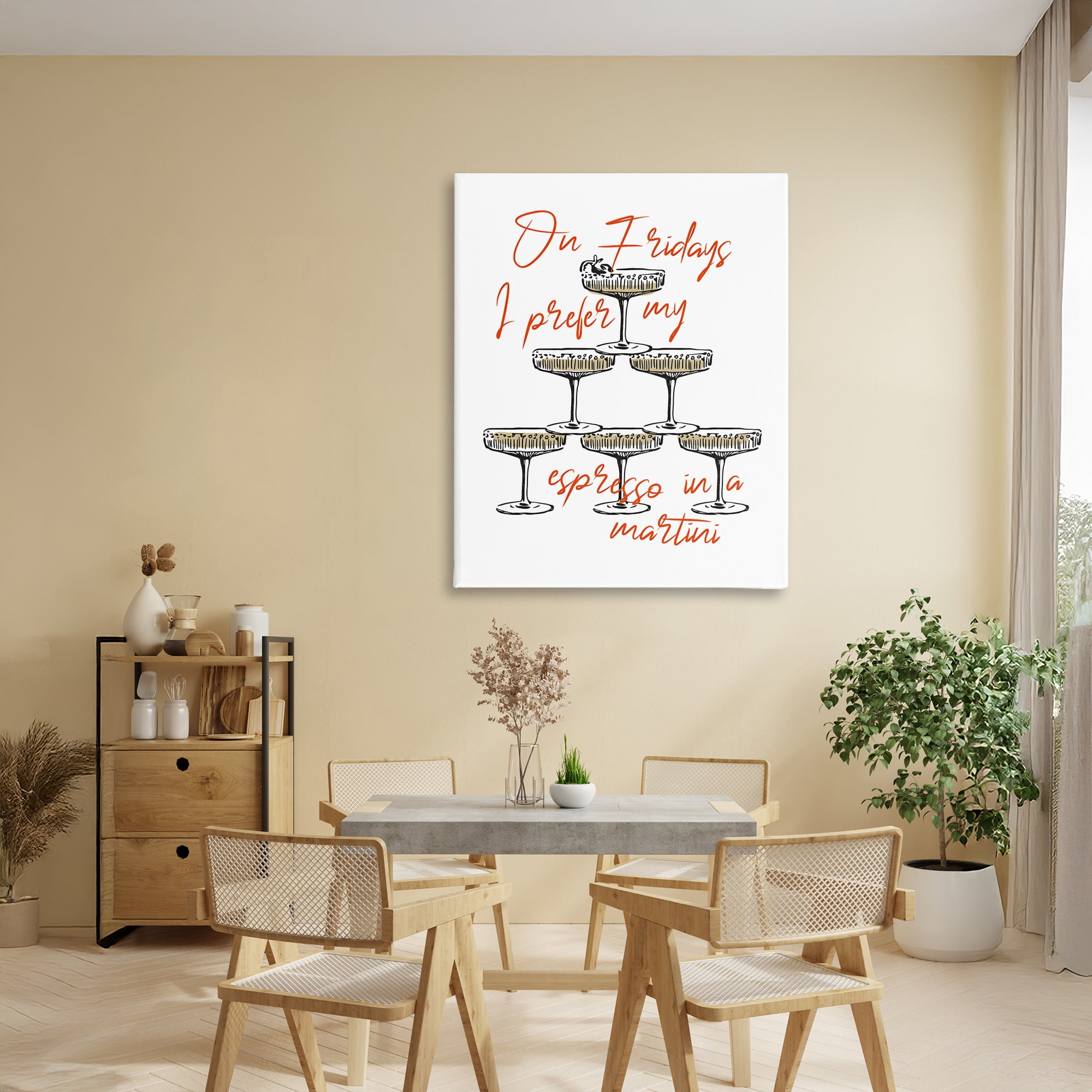 Stupell Industries On Fridays Espresso Martini Canvas Wall Art, design by The Prints Vibe