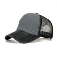 thumbnail image 4 of Prolriy Baseball Cap Hats for Men Women Fashion Women Men Sport Hit Color Breathable Beach Baseball Cap Hip Hop Hat Sun Hat Trucker Hat Grey, 4 of 8