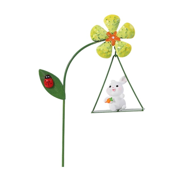 zhangmingg Decorative Garden Markers Animal and Stakes for Inserting Custom Card Slot Signs