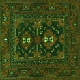thumbnail image 1 of Ahgly Company Indoor Square Persian Green Traditional Area Rugs, 8' Square, 1 of 1