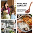 thumbnail image 3 of Beech Wood Cooking Scoop Catering Tableware Anti-slip Back Hook Kitchen Utensils Spoon Soup Ladle for Home Hot Pot, 3 of 9