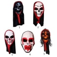 thumbnail image 2 of Máscara espeluznante, demonio malvado aterrador, máscaras de juego para la cabeza, accesorios de disfraces de fiesta de Halloween para adultos, mujeres y hombres, 2 of 5
