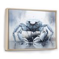 thumbnail image 2 of Designart "Impression Of Blue Crab In Minimalism II" Crab Floater Framed Wall Decor, 2 of 5