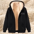 thumbnail image 4 of idosla Womens Fleece Lined Zip Up Hoodie Thermal Warm Sherpa Pullover Sweatshirts Love Heart Print Sweaters Cute Tops (Black, 4XL), 4 of 7