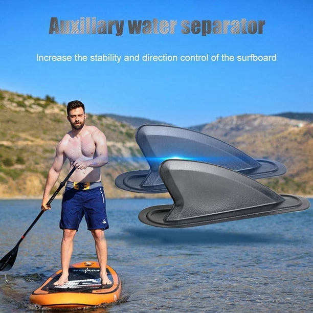 Aileron SUP 22,9 Cm Universel – Nylon Renforcé Fibre Verre, Vis Inox, Pour Longboard, Kayak, Paddle, Stabilisation Débutant