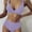 Purple, variant on Oalirro Gift for Her Tankini Swimsuits for Women Women's Fashion Bikini Set Swimsuit Two Piece Filled Soild Swimwear Beachwear Purple