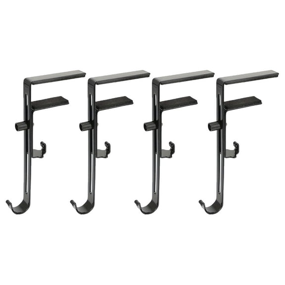 FAFA 4 Pcs Christmas Stocking Holders for Mantle- Adjustable Fireplace Hangers- Metal Garland Hooks for Xmas Home Party Decoration