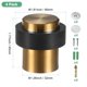 thumbnail image 3 of Uxcell 4-Pack Topes de Puerta de Suelo, Tope de Puerta Cilíndrico de Acero Inoxidable con Amortiguador de Goma Plástica [Tono Dorado], 3 of 7