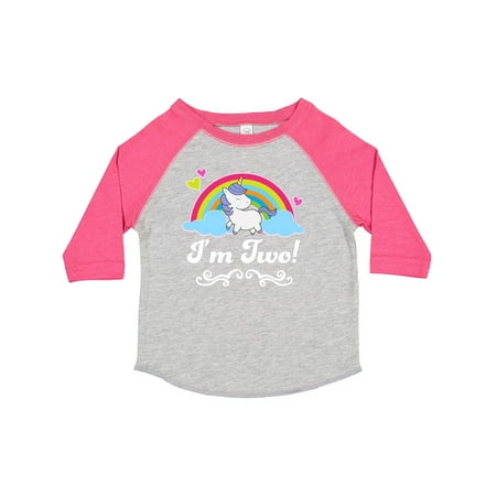 

Inktastic 2 Year Old Birthday Unicorn Girls Gift Toddler Toddler Girl T-Shirt